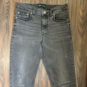 Zara Black High Waisted Jeans
